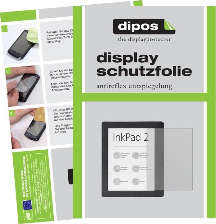 Produktbild Dipos Displayschutzfolie Antireflex (2 Stück, InkPad 2 PB840)