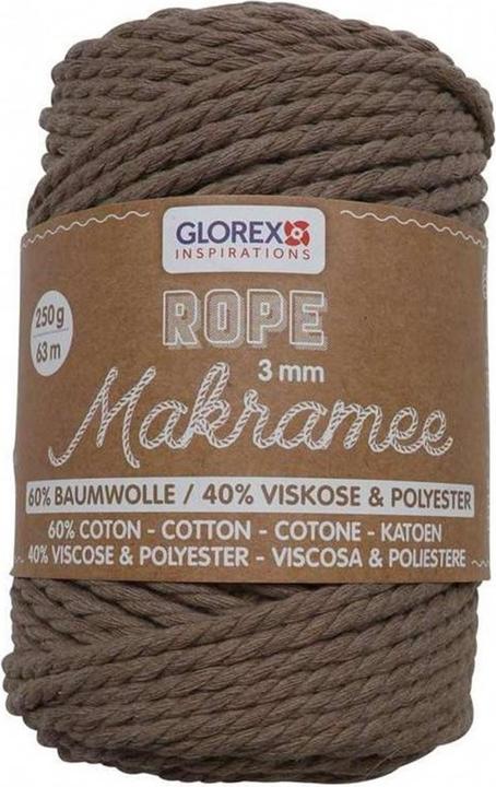 Glorex Corde de macramé (63 m)