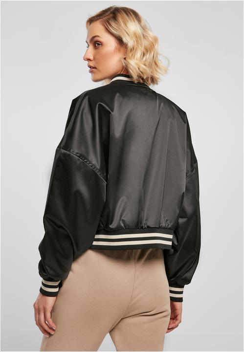 Actual product image Urban Classics College Jacket Ladies Short Oversized Satin (M)