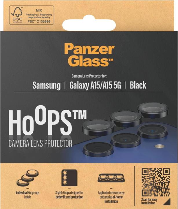 Actual product image PanzerGlass Hoops Camera Lens Protector (1 Piece, Samsung Galaxy A14 5G, Samsung Galaxy A15)