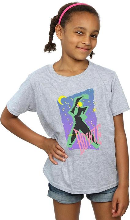 Actual product image David Bowie Girls Moonlight Dance Cotton T-Shirt (128)