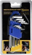Actual product image Benson Hex key wrench set short 9 pieces profi