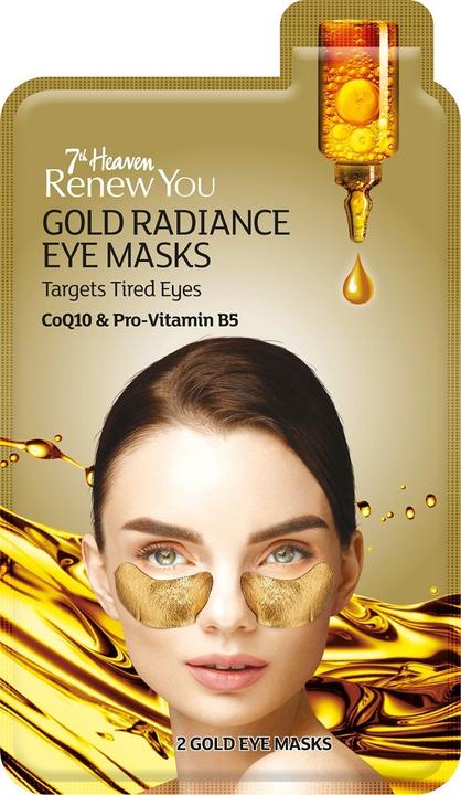 Produktbild 7th Heaven Renew You Gold Radiance Eye Masks Enriched with CoQ10 and Soybean Extract to Combat Dark Circles and