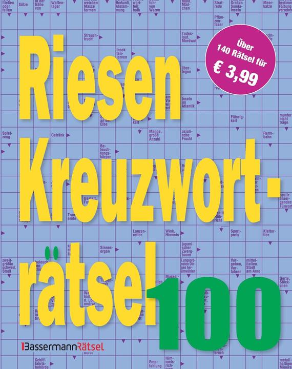 Actual product image Giant crossword puzzle 100 (German)