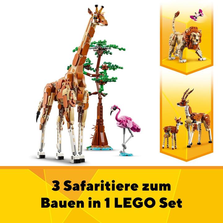 Immagine prodotto LEGO Safari con gli animali (31150, LEGO Creator 3-in-1)