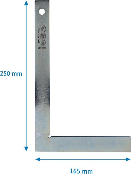 Produktbild Dönges Schlosserwinkel ohne Anschlag, 250 x 160 mm