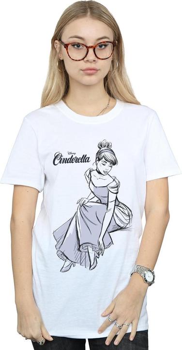 Immagine prodotto Disney Cinderella Slipper Sketch Maglietta Ampia Donna (M)