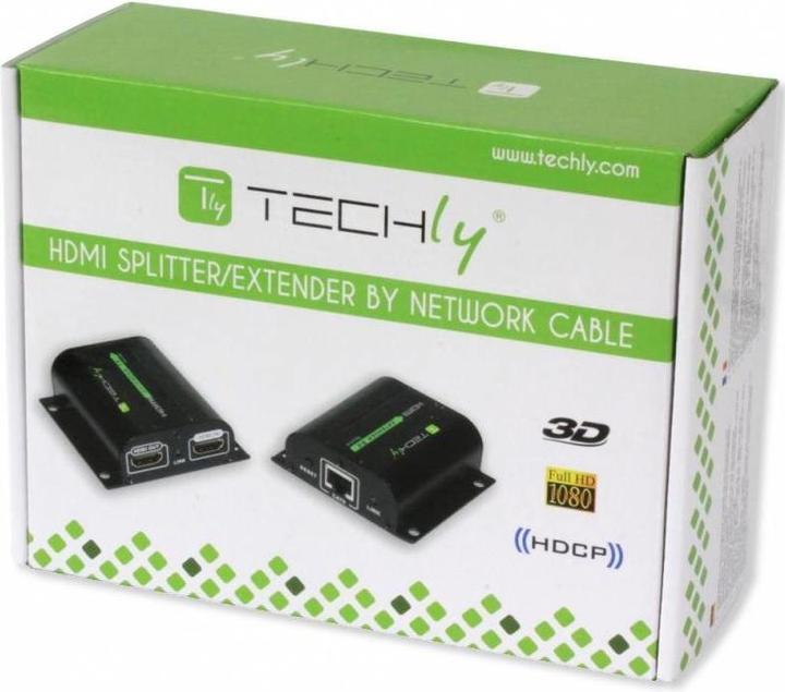Immagine prodotto Techly IDATA-EX-HL21D Amplificatore di potenza audio/video Trasmettitore e ricevitore AV