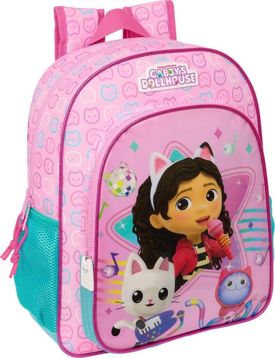 Actual product image Gabby's Dollhouse Party Pink School Backpack 26 x 34 x 11 cm (10 l)