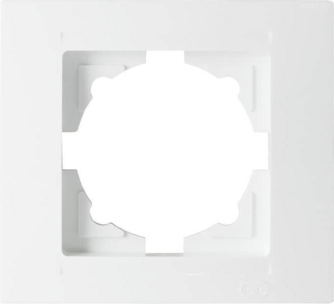 Produktbild Gunsan Moderna 1-fach Rahmen für 1 Steckdose Schalter Dimmer Weiss