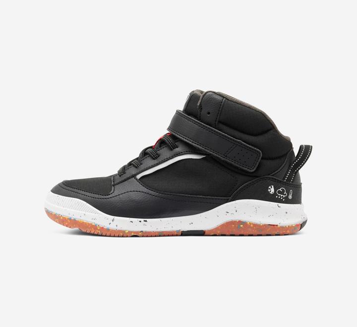Immagine prodotto Decathlon Turnschuhe Kinder hoch Schnürsenkel Klettverschluss - Playventure Resist schwarz (39)