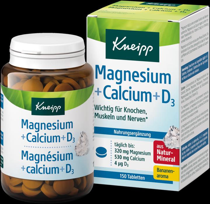 Kneipp Natürliches Magnesium + Calcium & Vitamin D3 (150 Stück, Tabletten)