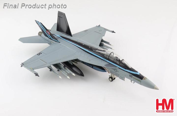 Immagine prodotto Hobby Master F/A-18F DOUBLE SEAT Super Hornet Top Gun verniciatura speciale 50° anniversario, modello in metallo