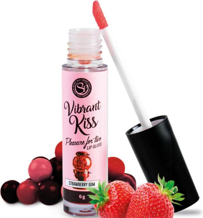Image du produit Secret play Gloss pour les lèvres Vibrant Kiss (Fraise)