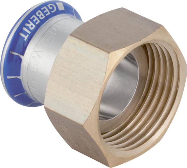 Produktbild Geberit Mapress Edelstahl Übergang mit Überwurfmutter d28-G1"
