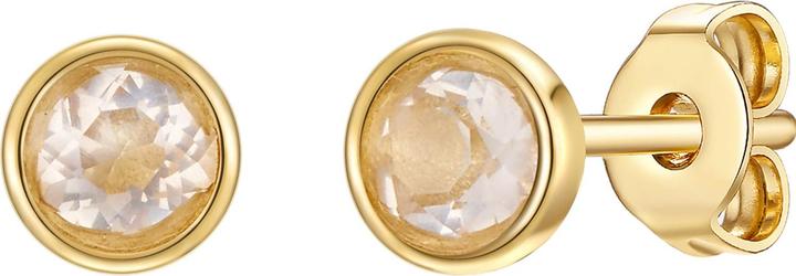 Produktbild Glanzstücke München Damen Sterling Silber Bergkristall gelbgold - 28689 (Sterling Silber)