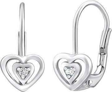 Immagine prodotto Silvego Orecchini in argento a forma di cuore con zirconi Swarovski SILVEGO70536Z