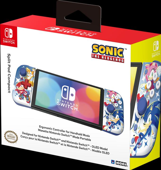 Actual product image HORI Splitpad Compact (Sonic) (multi-coloured) (Switch OLED, Switch)