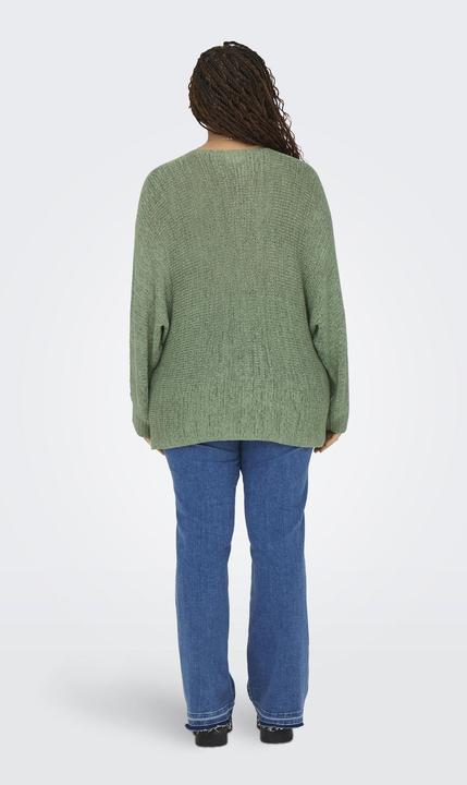 Immagine prodotto Only Maglia Fit Collo rotondo Plus Polsini a costine Pullover lavorato a maglia (M)