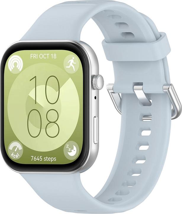 Actual product image Techsuit - Watchband (W061) - Huawei Watch Fit 3 - Light Blue (Silicone)