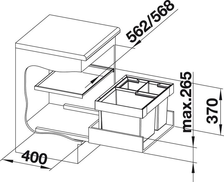 Actual product image Blanco Flexon II XL 60/3 (46 l)