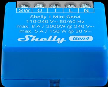 Actual product image Shelly 1 Mini Gen4 2-pack (Switch actuator)