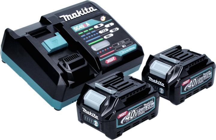 Produktbild Makita UB 001 GD201 Akku Gebläse Laubbläser 40 V max. Brushless + 2x Akku 2,5 Ah + Ladegerät (Akkubetrieb, Laubsauger)