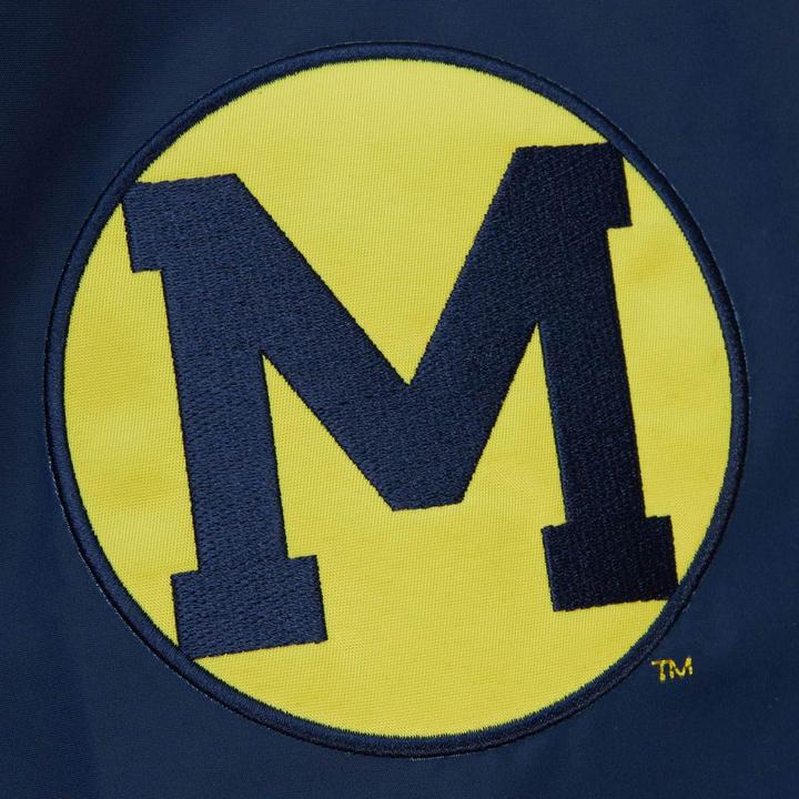 Produktbild Mitchell & Ness M&N Exploded Logo Warm Up Jacke University of Michigan - L (L)