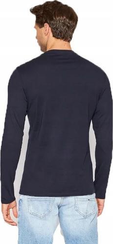 Actual product image Guess Mens CN LS ORIGINAL Logo Shirt, Navy/White/Red/Black, M (M)