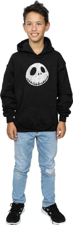 Immagine prodotto Disney Nightmare Before Christmas Jack Cracked Face Felpa con Cappuccio Ragazzi (152, 158)