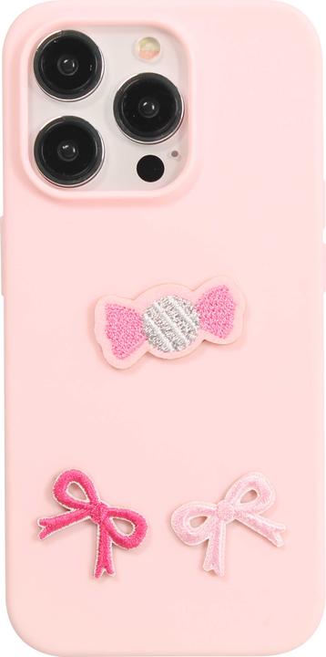 Produktbild PhoneLook Sticker Aufkleber für Handy/Tablet/Computer 3D gestickt Schlaufe rosa