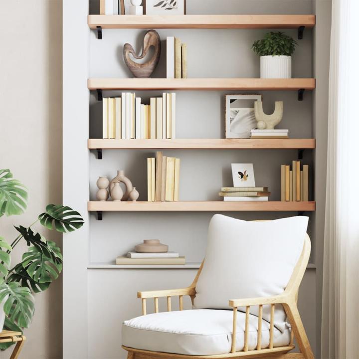 Immagine prodotto VidaXL Wandregal 100x20x4 cm Massivholz Buche,Material: Massives (100 x 20 x 4 cm)