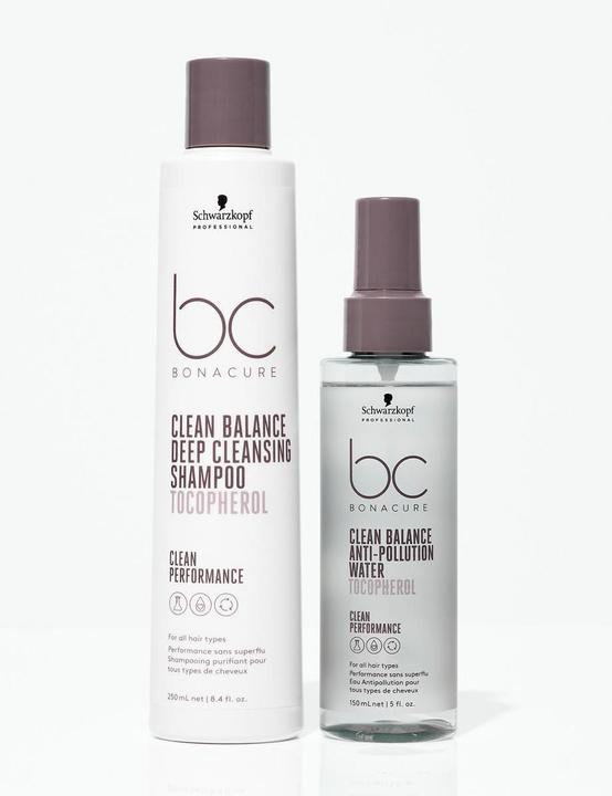 Produktbild Schwarzkopf BC Clean Balance - Anti-Pollution Water (150 ml, Flüssiges Shampoo)