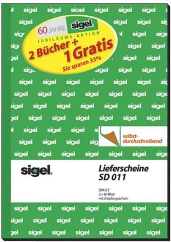 Actual product image Sigel Delivery note form Paper format: DIN A5 Carbonless: Yes (40 x)