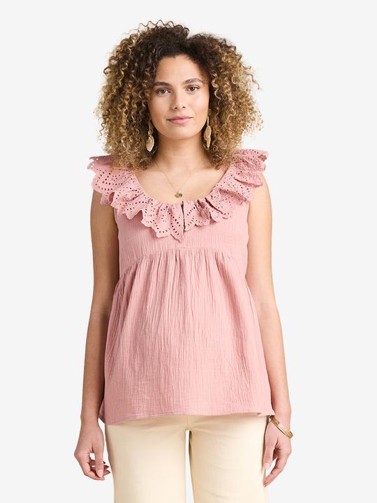 Immagine prodotto Envie de Fraise Musselinbluse mit Lochstickereien für Schwangerschaft und Stillzeit (38)