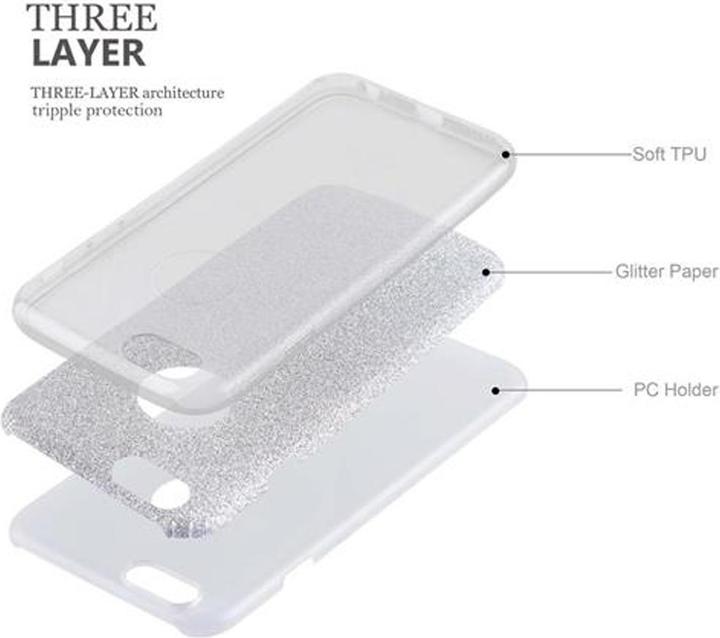 Actual product image Cadorabo TPU glitter (3-piece) cover (Apple iPhone 6)
