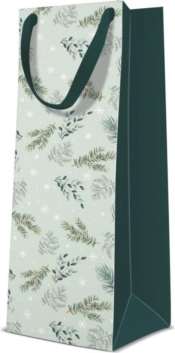 Image du produit Sellmer Geschenktüte f. Flasche Zweige/mint 12x10x37cm (Pochette cadeau)