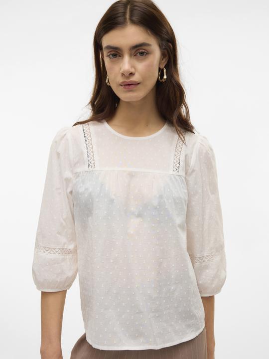 Image du produit Vero Moda Vmtrine 3/4 Lace Top Wvn Ga Noos (XS)