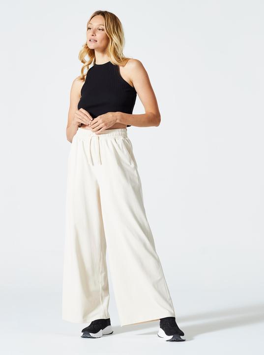 Actual product image Domyos Jogginghose Damen weit - 520 cremeweiss (W26/L30)