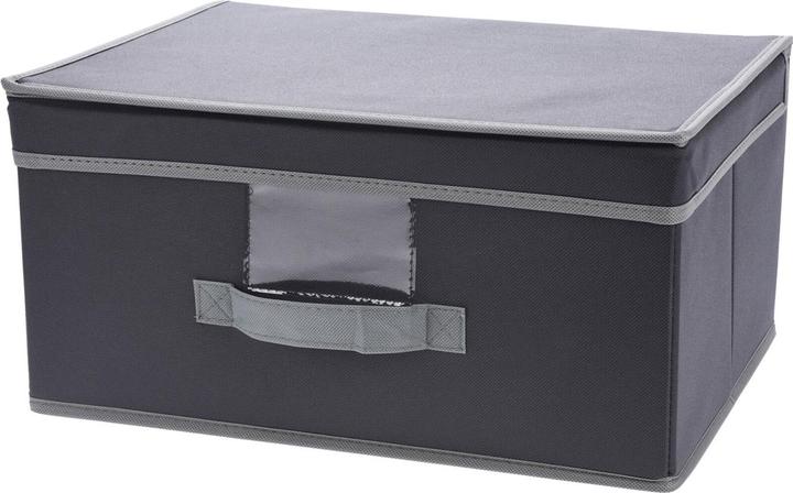 Produktbild Storage Solutions Aufbewahrungsbox mit Deckel & Henkel, faltbar, 39 x 19 x 29 cm, 4er-Set