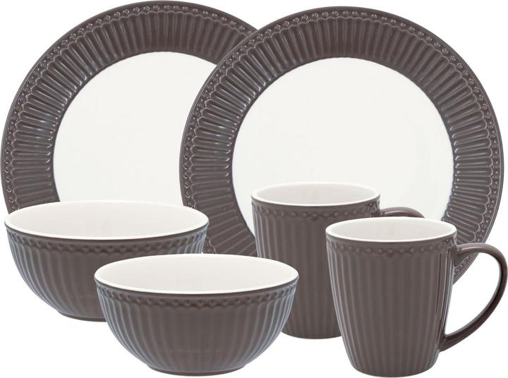 Immagine prodotto Greengate Set colazione Alice al cioccolato fondente 6 pezzi (2 Pezzo/i)