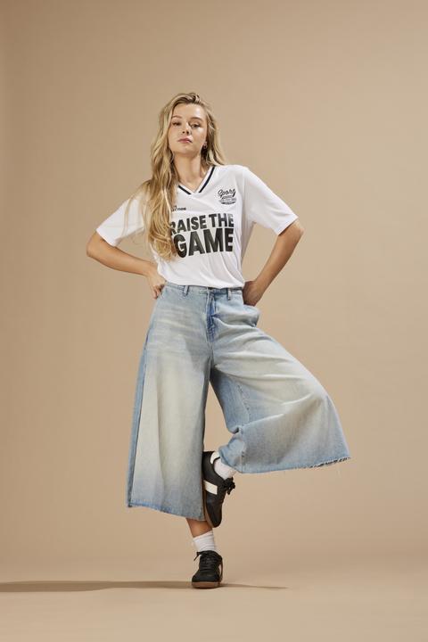 Produktbild Only ONLLA Hohe Taille Weiter Beinschnitt Jeans-Shorts Jeans-Shorts (L)