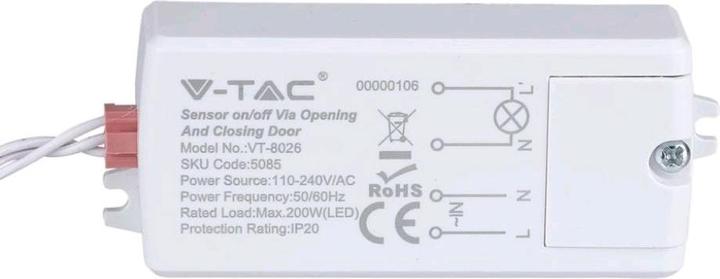 Produktbild V-TAC VT8026 Bewegungssensor EINAUS Türreaktion