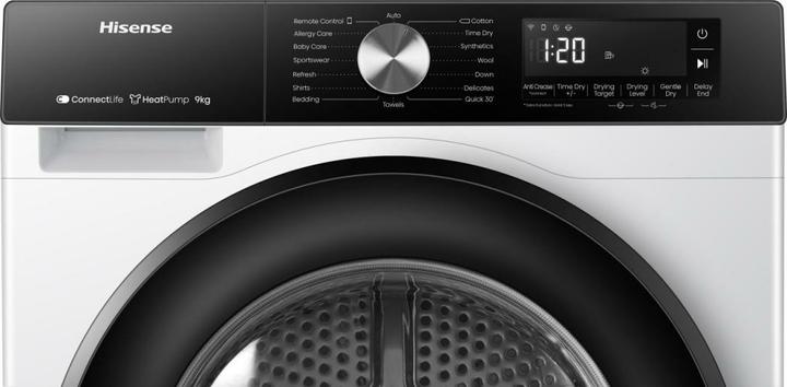 Immagine prodotto Hisense DH3S902BW3 Asciugabiancheria 9Kg Classe A (9 kg, A destra, A sinistra)