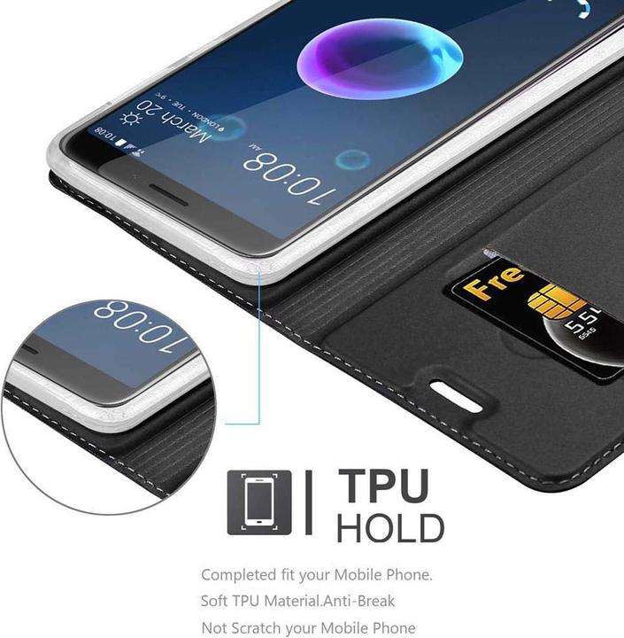 Produktbild Cadorabo Book Classy Style Cover (HTC Desire 12)
