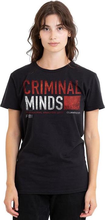 Actual product image Criminal Minds Unisex Adult Title Card T-Shirt (L)