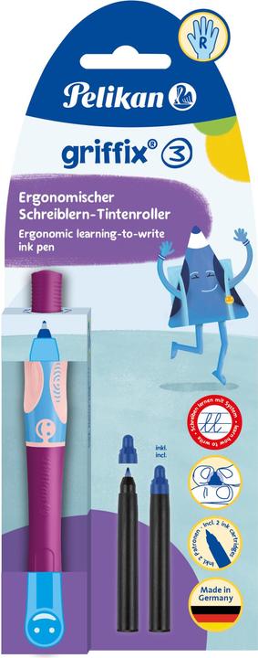 Produktbild Pelikan griffix Tintenschreiber Sweet Berry für Rechtshänder, Schreiblernstift mit ergonomischer (Sweet Berry, 1 x)