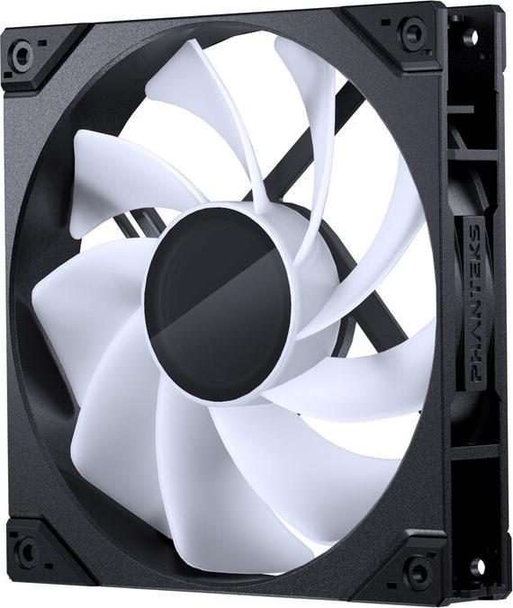 Actual product image Phanteks M25 Gen2 PWM D-RGB fan 3-pack - Reverse Blade, 140mm, black (140 mm, 3 x)
