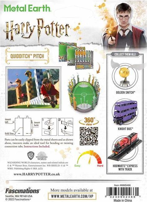 Actual product image Metal Earth Harry Potter Quidditch Pitch