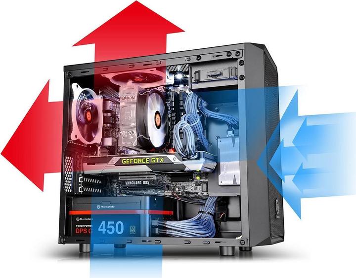 Actual product image Thermaltake Versa H15 Window (mATX, Mini-ITX)